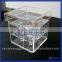 clear Acrylic flower vase/small acrylic flower display case /decorate acrylic flower display box