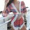 Best Selling Sexy New Model Lace Trim Kaftan Beachwear Moroccan Tunic
