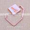 Hot sale square rose gold bag purse hanger/ foldable bag purse holder with epoxy sticker logo