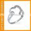 Lovely Designs For Girl blue diamonds 925 Sterling Silver Ring PGRG0107