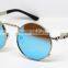 New Arrival Classics Creative Spring Hinge Round Metal Sunglasses