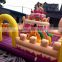 inflatable birthday cake outdoor playground for commercial use