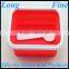 LFGB Approved Silicone Lunch Box Container Red