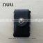 Genuine leather vintage style cigarette case with lighter slot