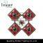 2015 latest wholesale beads in center four red squares surrounding fashion popular brooch