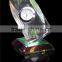 Fashion Horseshoe Glass Crystal Desk Clock With CAMRY Logo