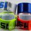 Reflective PVC Slap bracelet snap wrist bands for safet sports, running bicyling