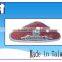Promotional car aluminum Razzmatazz Robin egg blue Fancy tattoo epoxy sticker