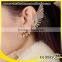 exaggerate tassels no hole skull angel wing earring cuff