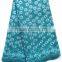 Newest China Factory Supplier Sky Blue Big Lace Fabric African Swiss Cotton Lace