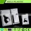 Transparent and cheap plastic blister clamshell packaging for electronics
