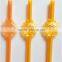 Curly plastic drinking straw for party decoration