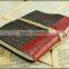 Leather vintage style leather notebook and journal with string