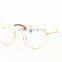 GB103 Simple vintage style round golden metal frame reading glasses