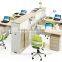 2016 High quality office furniture modern partition table with four people