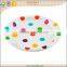 Baby candy color plastic disposable christmas paper plates