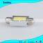 High Power Festoon Ceramic Led Bulbs 31mm COB 12-24V Auto Lamp for Car Interior light