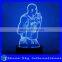 Customizable 7 Colors Light Flashing LED Night Light Creative Acrylic Decoration Night Light For Halloween Christmas