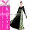 Green Long Sleeve Muslim Evening Gown for women