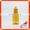 Essential oil dropper bottles with pet bottles for cosmetics with colored plastic dropper bottle