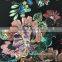 Vintage African Style Flower Print Microfiber Fabric for Clothing