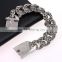 Silver charm titanium magnetic steel bracelet