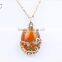 High Quality Nice Design Oval Shape Essential Oil Pendant Necklace Wholesale