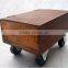 industrial Wine Crate Coffee Table on Castor