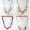 Luxury style half moon necklace designs