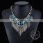 high quality vintage rhinestone chunky statement necklace tin alloy fashion women pendant necklace 6390072