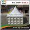 Pagoda tent with solid wall for event, warehouse