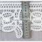 High quality 13.5cm width water soluble polyetser crochet trim in white