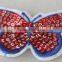 new design beautiful double sequin butterfly pattern patch neck patch designs for sale
