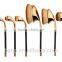 2016 world best selling products cosmetics golf makeup brushes free samples oval makeup brush set