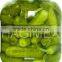 Vietnam fresh canned food - Pickled cucumbers, baby cucumbers in brine in glass jar