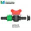 drip system mini valve barbed valve with grommet for drip tape and pipe