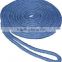 polyester polypropylene fender line double braided with loop dock line mooring rope