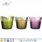 mosaic glass vertical garden flower cup and saucer planter