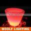 led outdoor small plastic flower pots