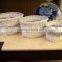 handmade white wicker flower basket wedding flower basket with plastic liner