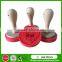 Silicone Cookie Stamp With Wooden Handle,Festivity Style Pink Silicone Cookie Stamp