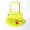 waterproof soft silicone baby bib with printing logo