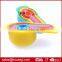 Set of 6pcs food grade plastic measuring cup colorful kitchen tools
