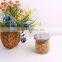 transparent borosilicate glass storage jar
