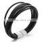 Multilayer Genuine Leather Rope Chain Man Bracelets Classical Simple Design Men Jewelry With Magnet Buckle