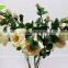 GNW FL-RS65-10CM-PU Real touch PU champagne artificial flower rose for wedding
