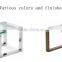 Square polished durable stainless steel living room end side table with acrylic
