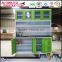 Steel furniture display glass door kitchen cupboard cabinet for storage