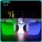 New rechargeable plastic led glowing furniture sofa with lithium battery & rgb lights