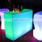 LED rectangle table/color full led bar chair/led bar furniture